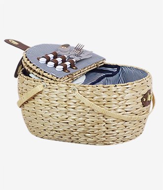 Rustic  Picnic Basket